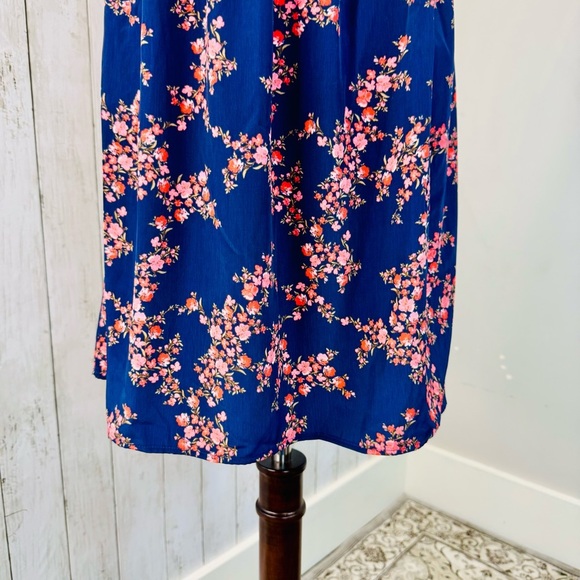 Old Navy | Navy Blue Floral Sleeveless Dress - Picture 4 of 12